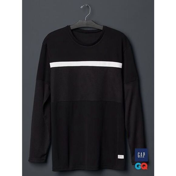 Gap GQ STAMPD Mesh Men’s Hockey Jersey Black White Medium Limited Release - Picture 1 of 9
